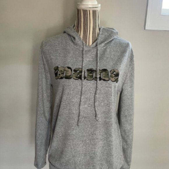 Women's 'MAMA' Camo Print Comfy Hoodie Size Small - Picture 5 of 8